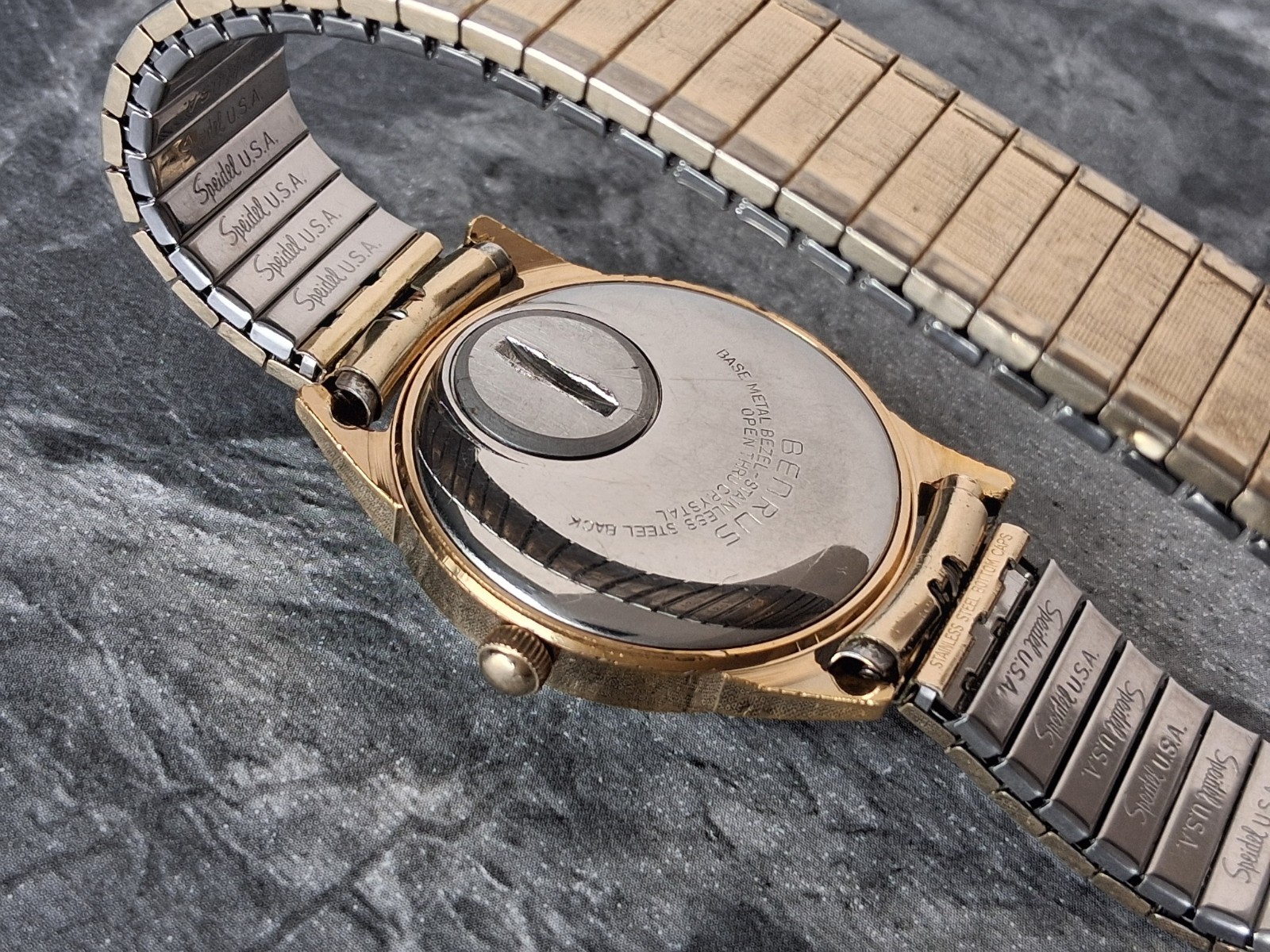 Serviced 1972 Benrus Electronic “Cyclone” Men’s Vintage Watch Sweep Second Hand