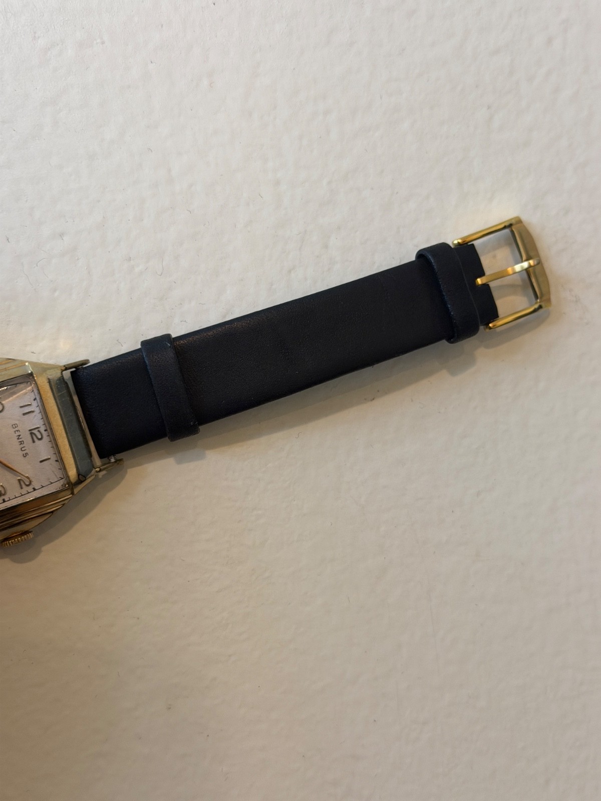 Vintage Benrus Art Deco Tank 10k RGP GOLD PLATED Watch Stepped Case ART DECO