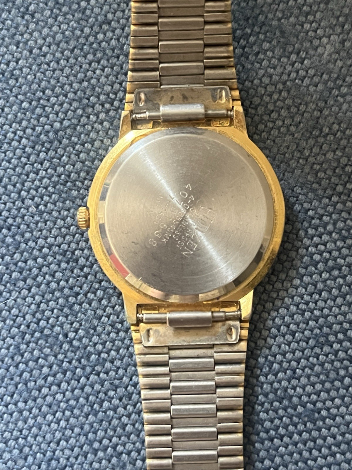 Saddam Hussein Vintage President Rare Iraq Memorial Citizen Watch Steel Stain