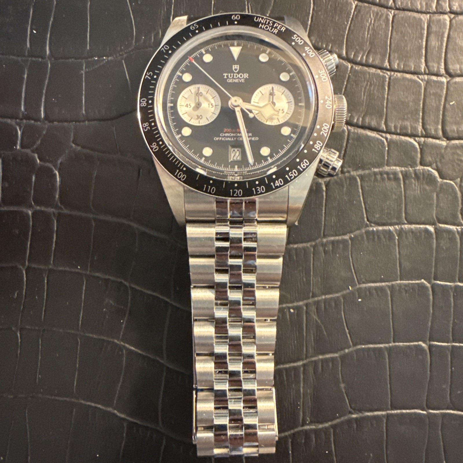 7/7/2026 TUDOR Black Bay Chrono Panda Dial 41mm Auto SS Bracelet B&P full kit