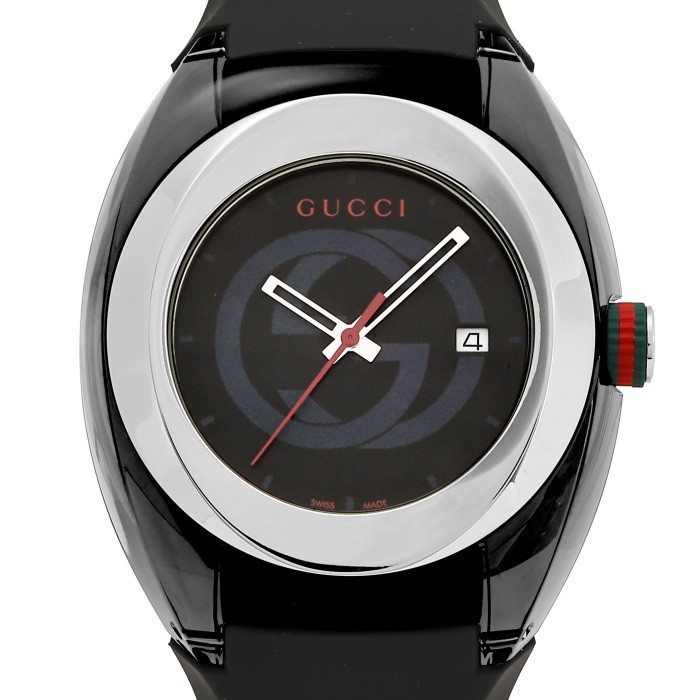 Gucci Sync YA137101 Stainless Steel 46.0mm Black Dial Quartz Wristwatch #YKW1085