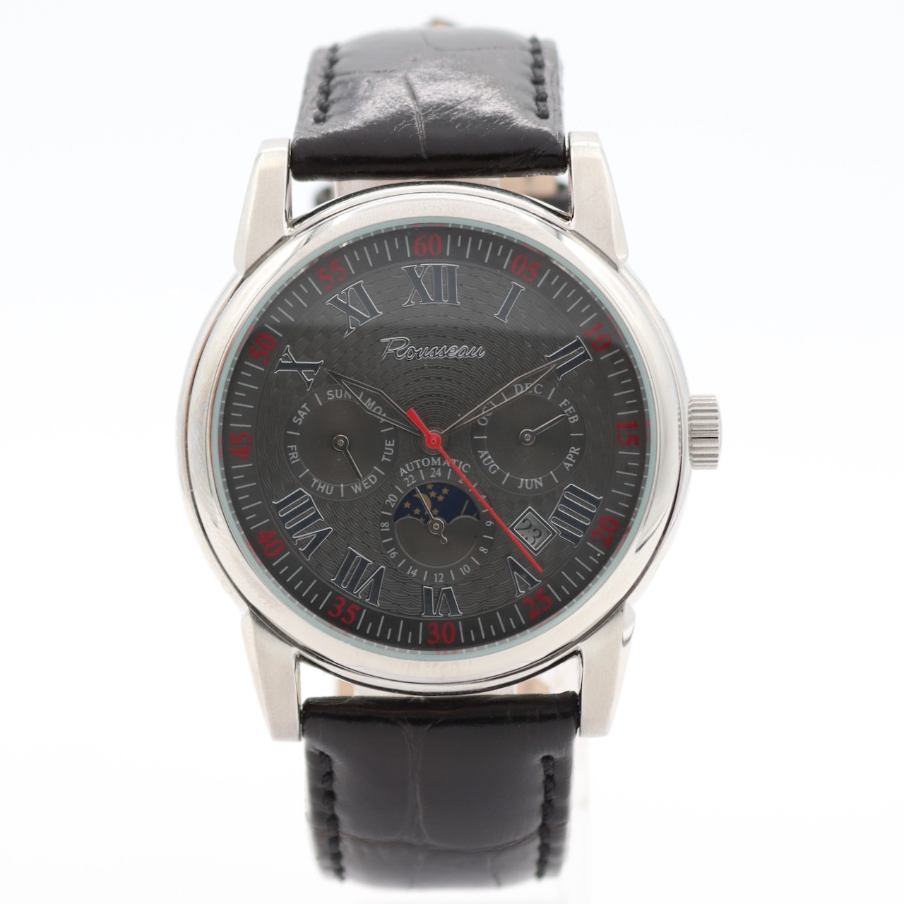 NOS 41mm Rousseau R712-983 Medley Automatic Wristwatch China Stainless Steel