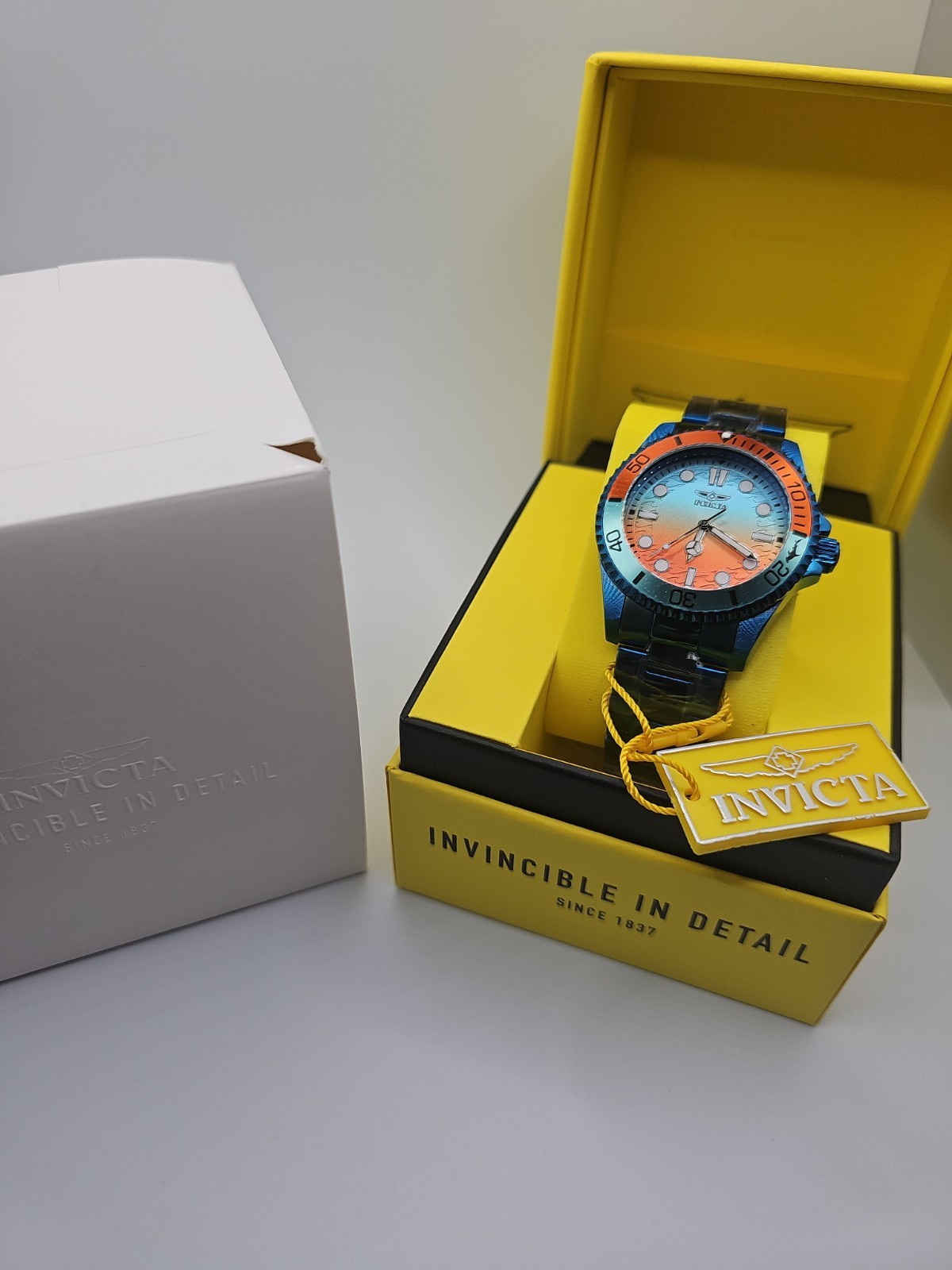 Retail $399.99 Invicta Pro Diver Kromatyk Men’s Watch – 43mm, ORANGE &BLUE 50973