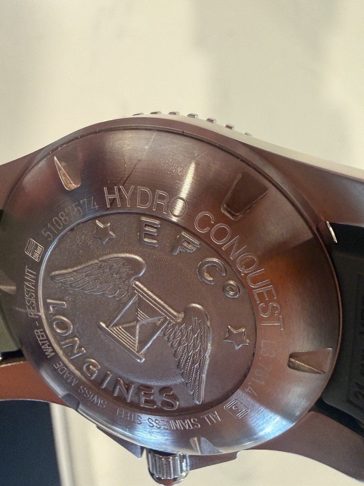 Longines HydroConquest Auto 41mm Green Dial Rubber Strap Date 300m Box