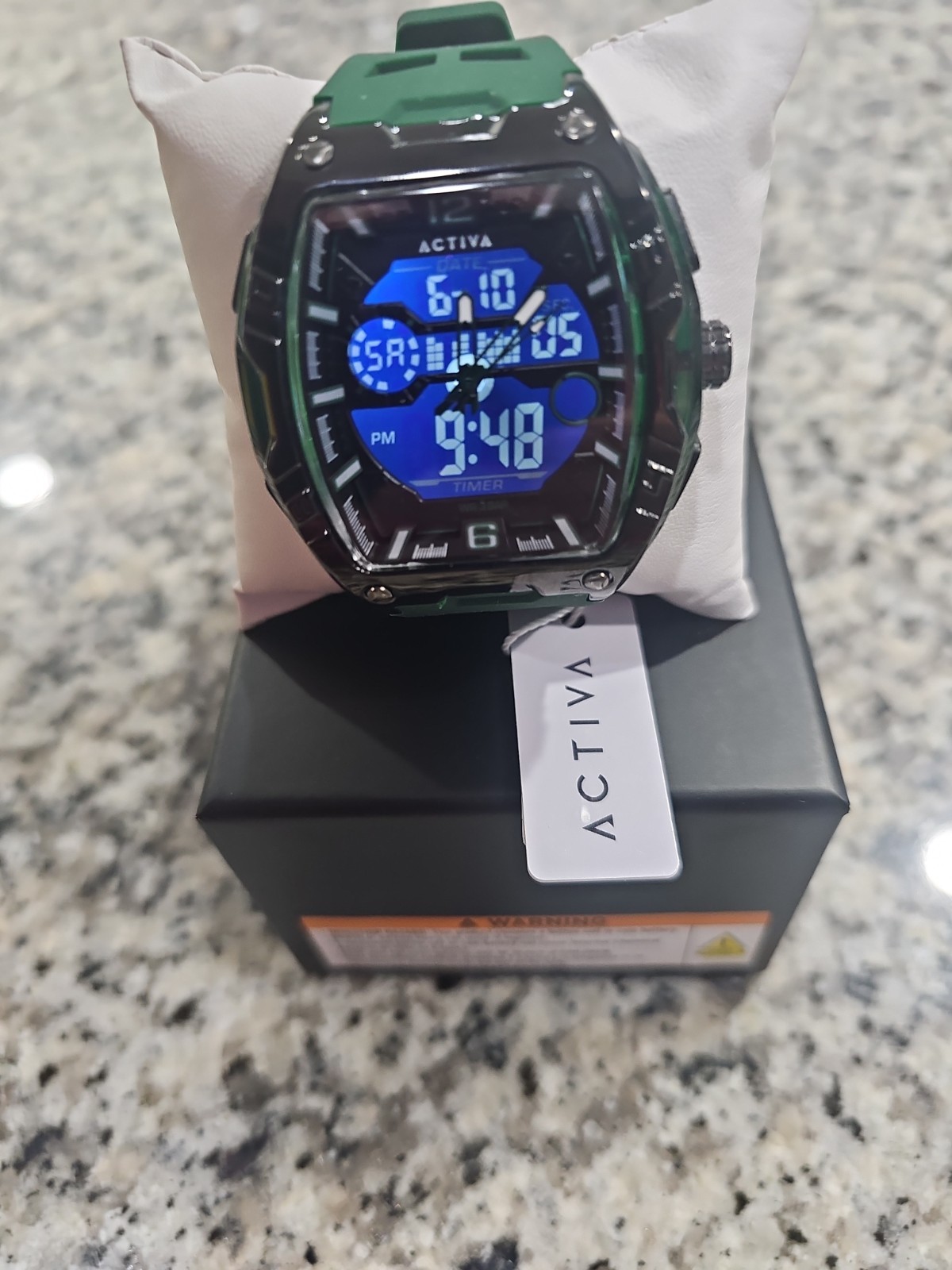 Retail $99.00 Activa X Invicta Digital Men’s Watch – 50mm. Army Green ACW8131003