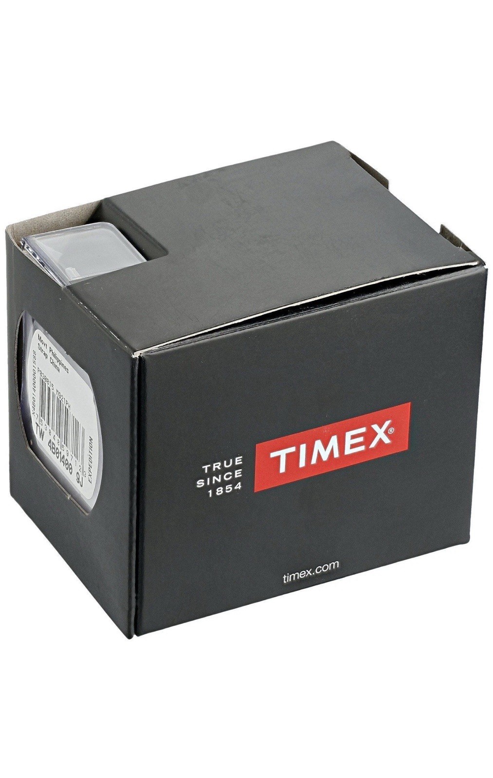 Timex Men’s Watch Easy Reader Silver Quartz Case Black Strap – TW2U85000 (New)