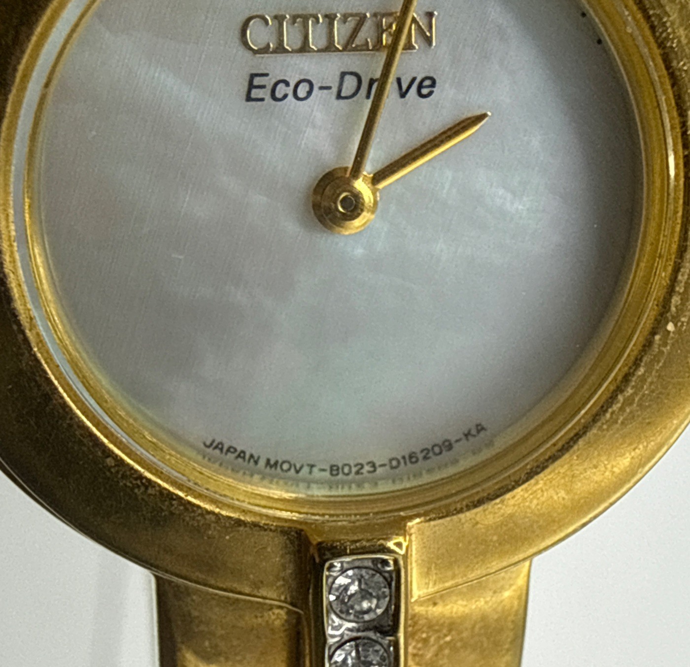 Citizen Eco-Drive Watch Womens B023-D16209 KA HSB Watch White Dial 6.25” WORKS