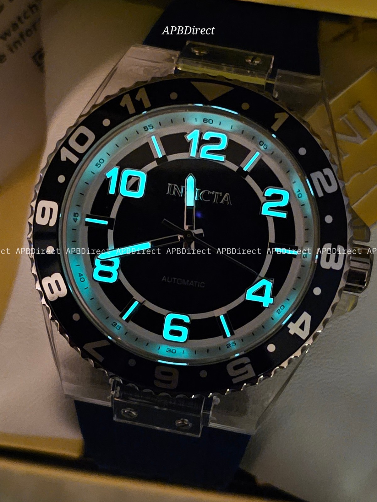 Invicta – Speedway – Mechanical AUTOMATIC – Clear Polycarbonate Case mens watch