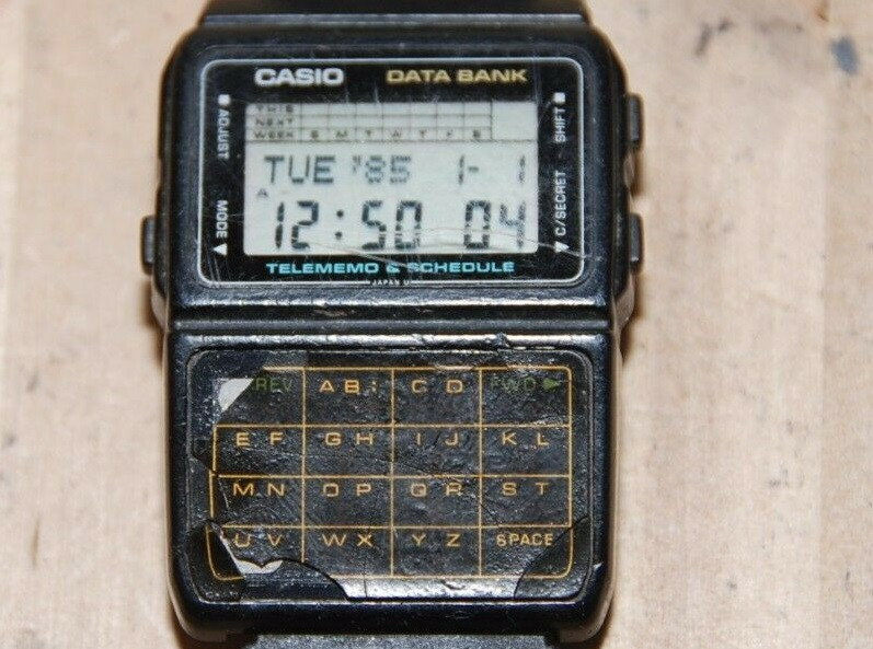 1x New GLOSS DECAL for Casio DBC-61 calculator watch only 676databank untrimmed