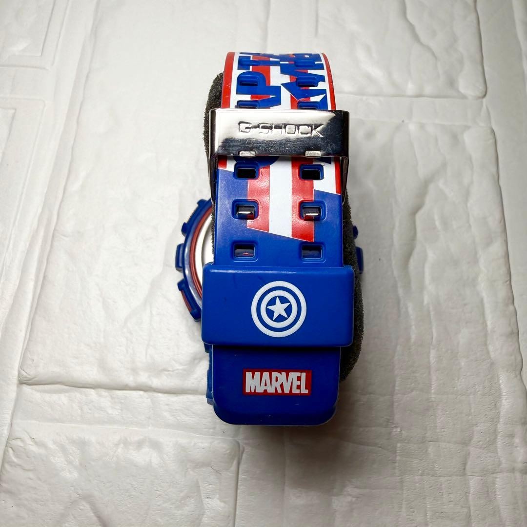 Casio G-Shock Marvel Captain America GA-110 Watch Blue Red White From Japan