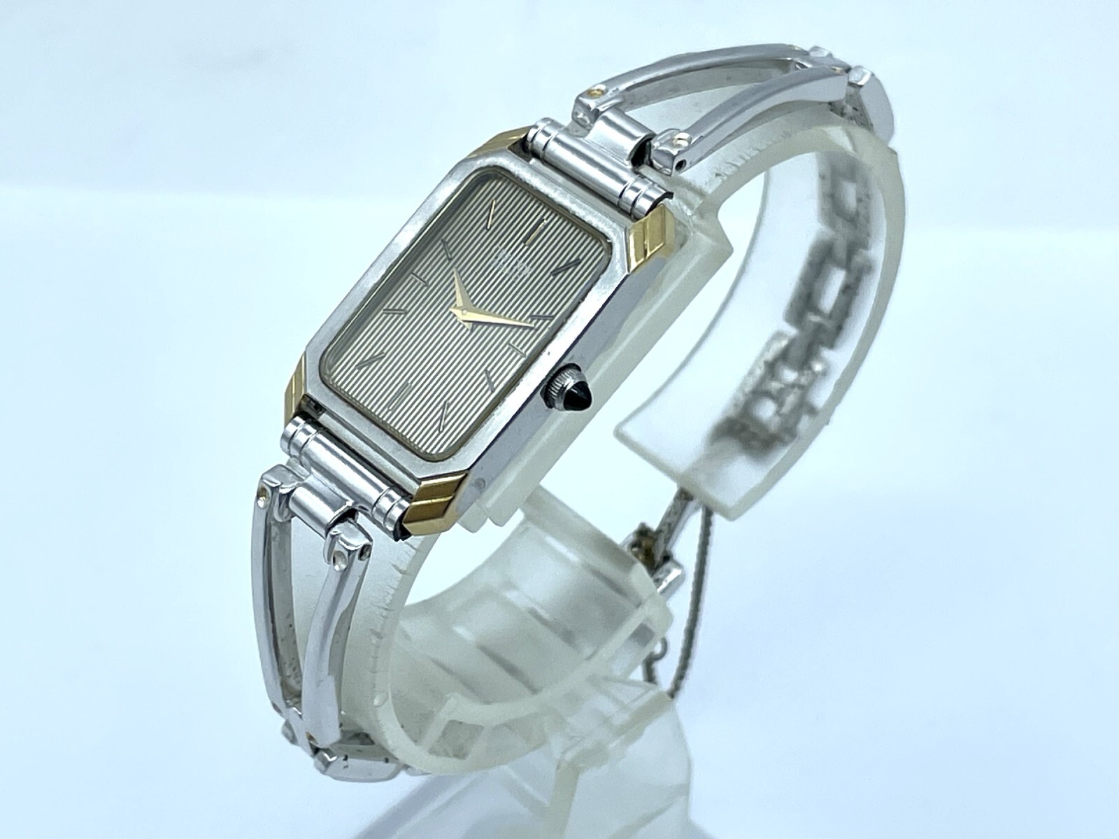 SEIKO Credor Quartz Ladies Watch Rectangle Thin bracelet 5.9inches 2340-5110