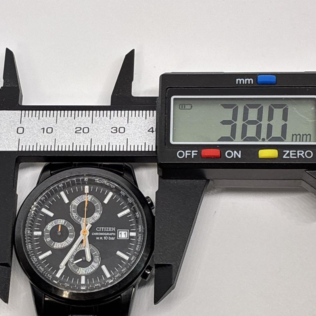 Citizen Chronograph 0510-K006414 Quartz Watch Black 10 Bar