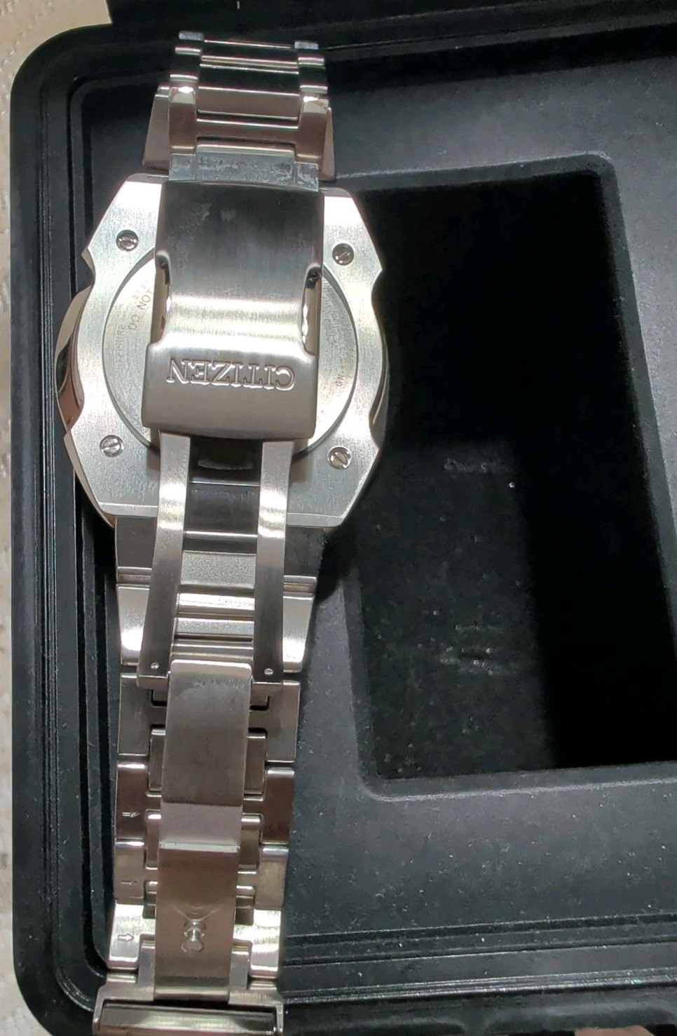 CITIZEN ECO-DRIVE E210-S116333 CHRONOGRAPH WATCH SILVER BLUE (MVP030340)