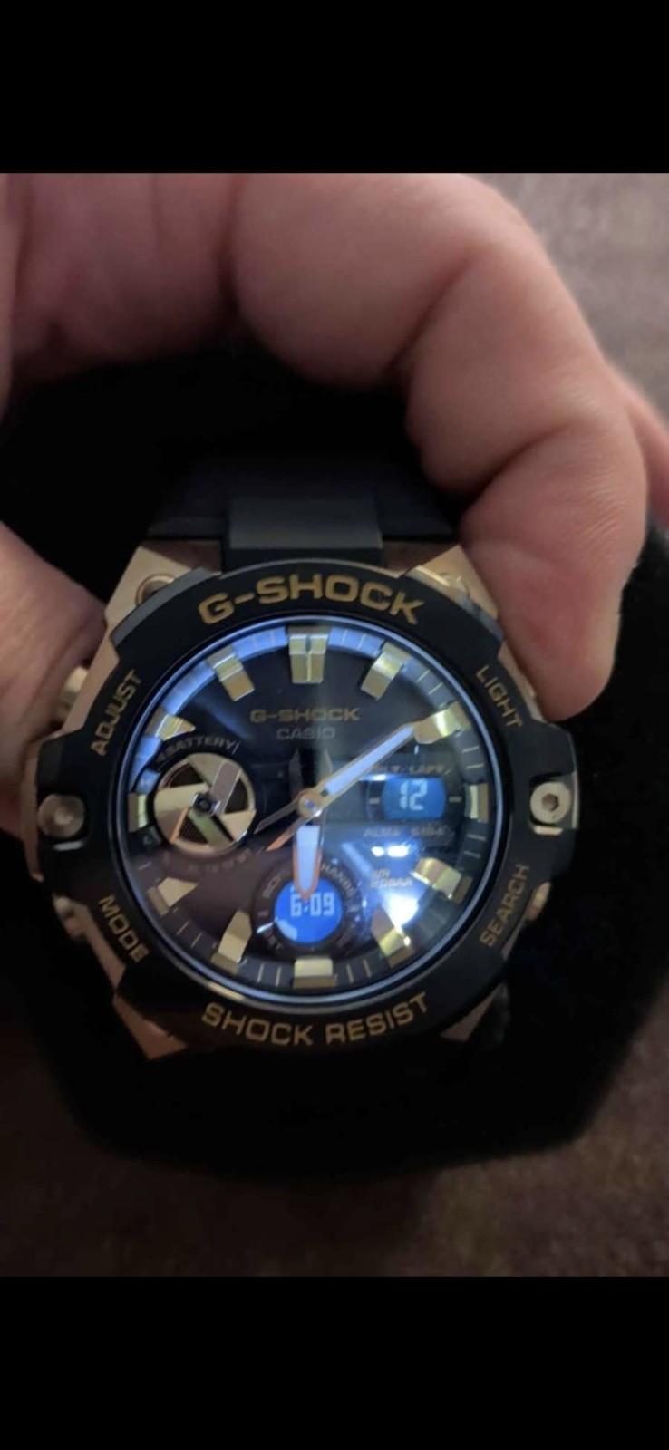 Casio G-SHOCK GST-B400 Men’s Analog/Digital 200m Black/Gold Resin 46mm