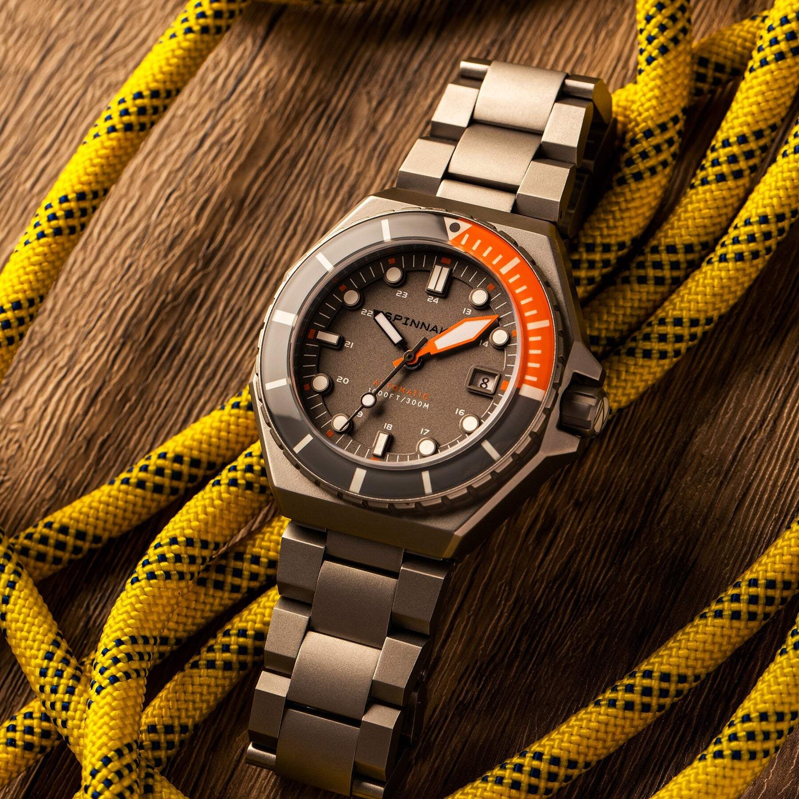 Spinnaker Dumas Gray Dial / Orange / Stainless Steel | Gray Dial 44mm Japanese A