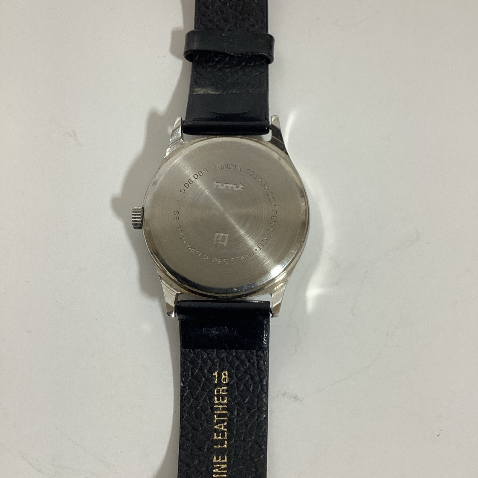 ORIGINAL HMT JANATA DELUXE 17J WINDING WHITE DIAL 0231 INDIA MEN’S WORKING