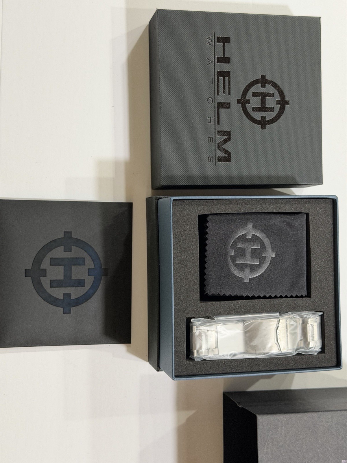 NIB- HELM KHURABURI Titanium Case & Bracelet- Black dial
