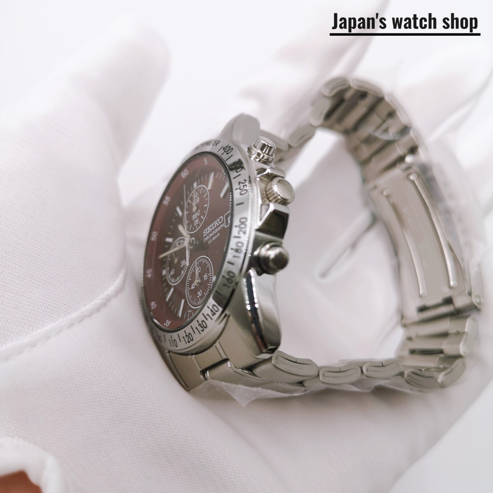 SEIKO SEIKO SPIRIT SBTQ045 Chronograph Men’s Watch 10 BAR Red New in Box