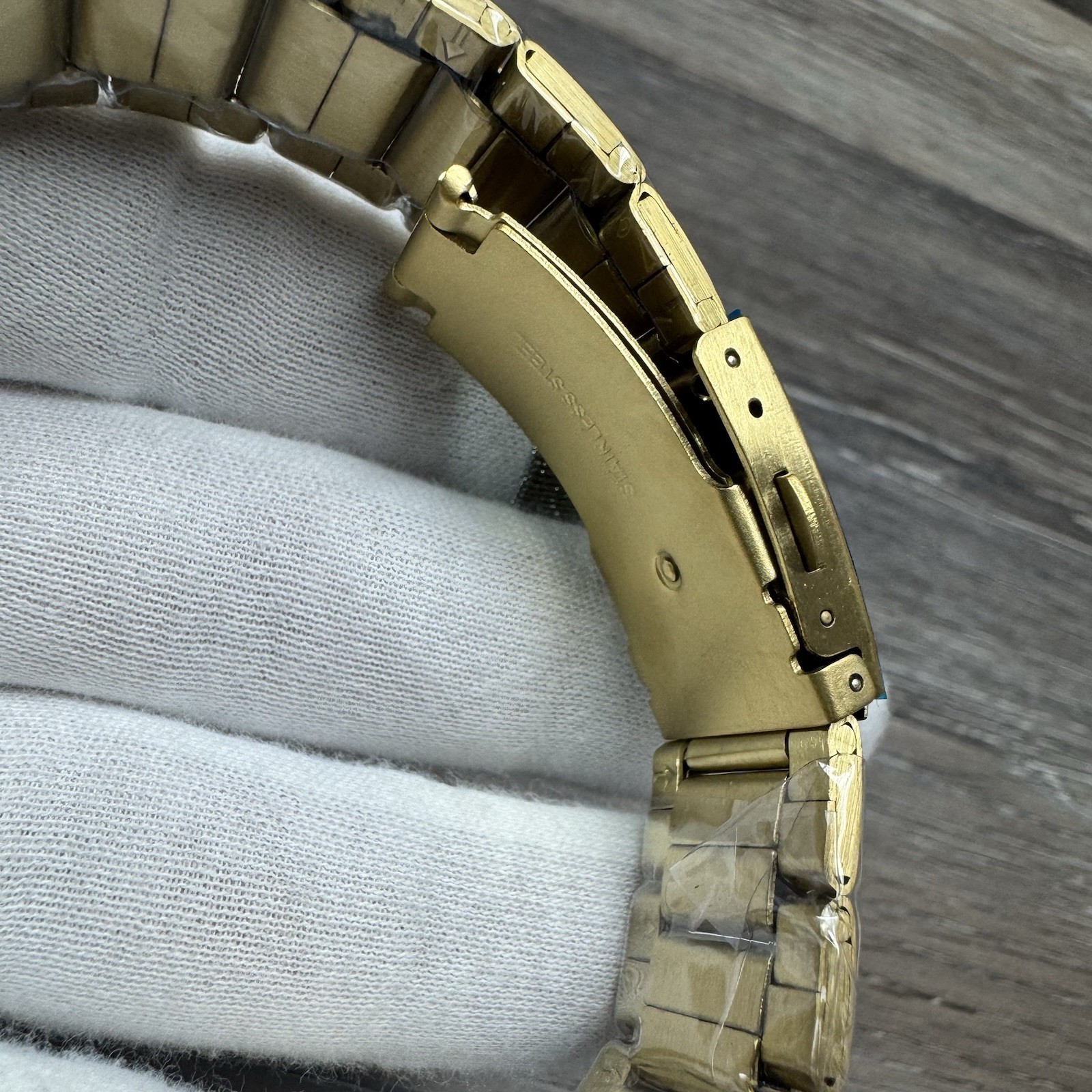 Invicta Celestial Watch Men 35mm Gold Stainless Steel Gold Dial Rectangle Quartz
