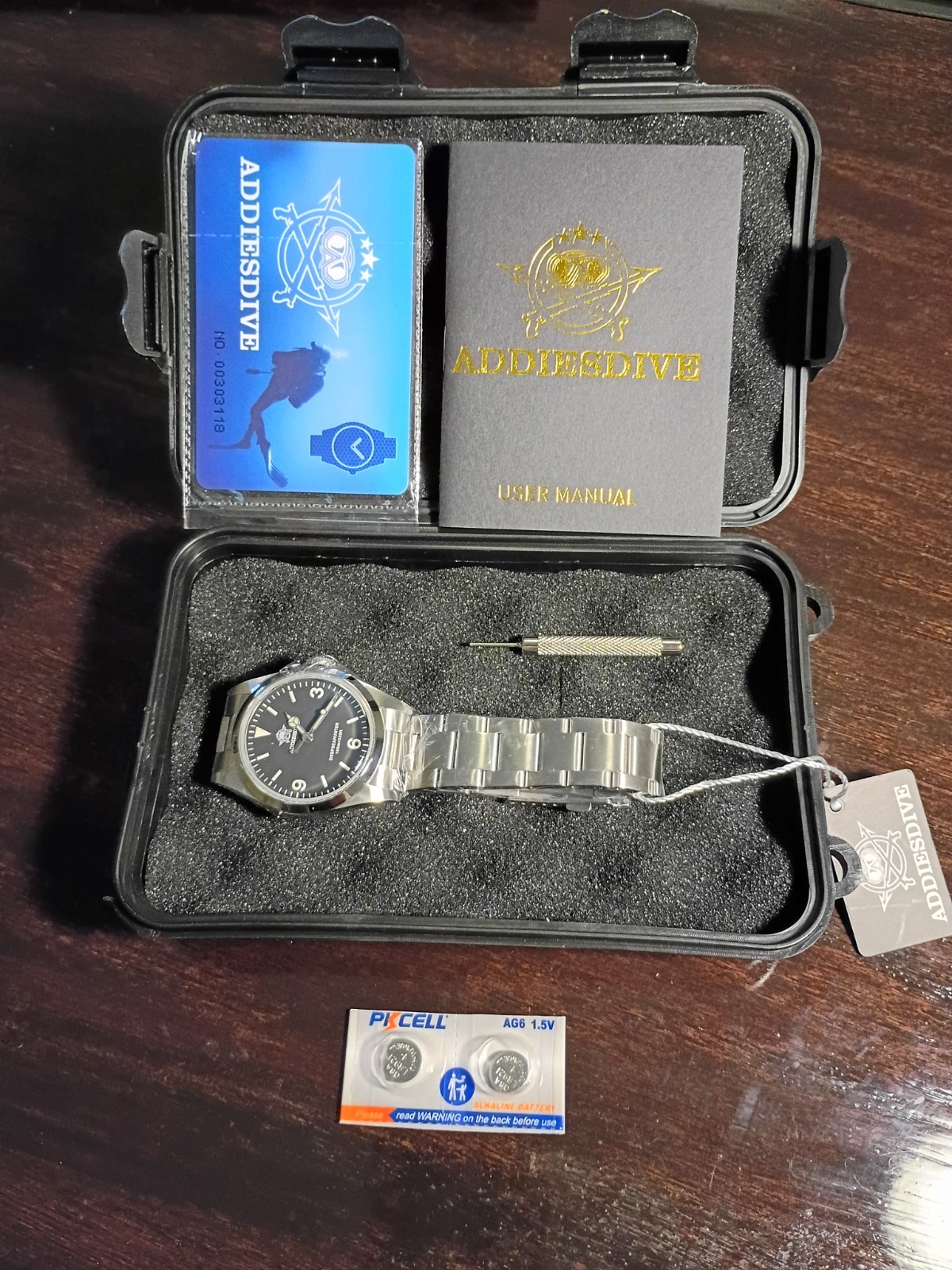 New Addiesdive 2023QZ VH31 Men’s Quartz “Explore” Watch with extra batteries