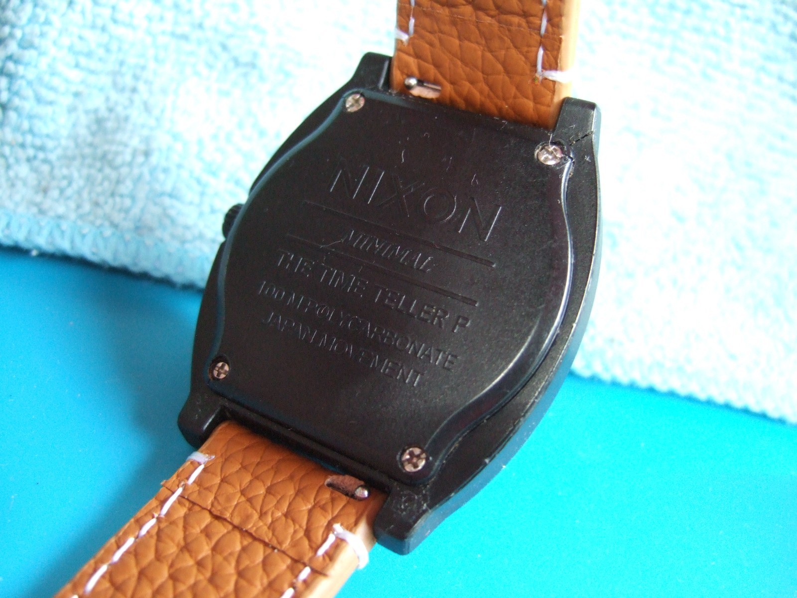 Men’s Nixon Minimal “The Time Teller” Black Polycarbonate watch!