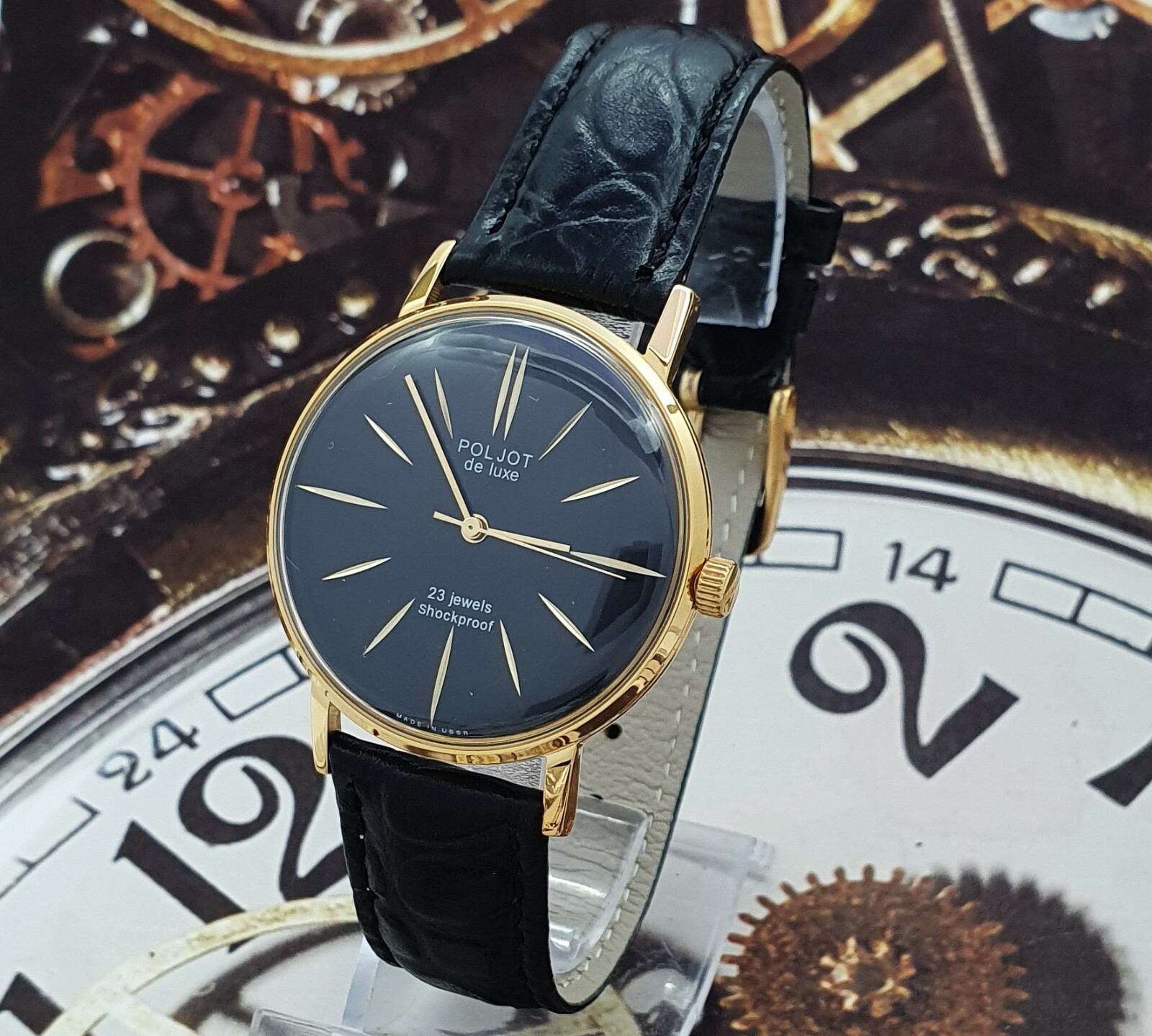 Poljot De Luxe ULTRA SLIM 2209 Dress Men’s Mechanical Watch Vintage Style USSR