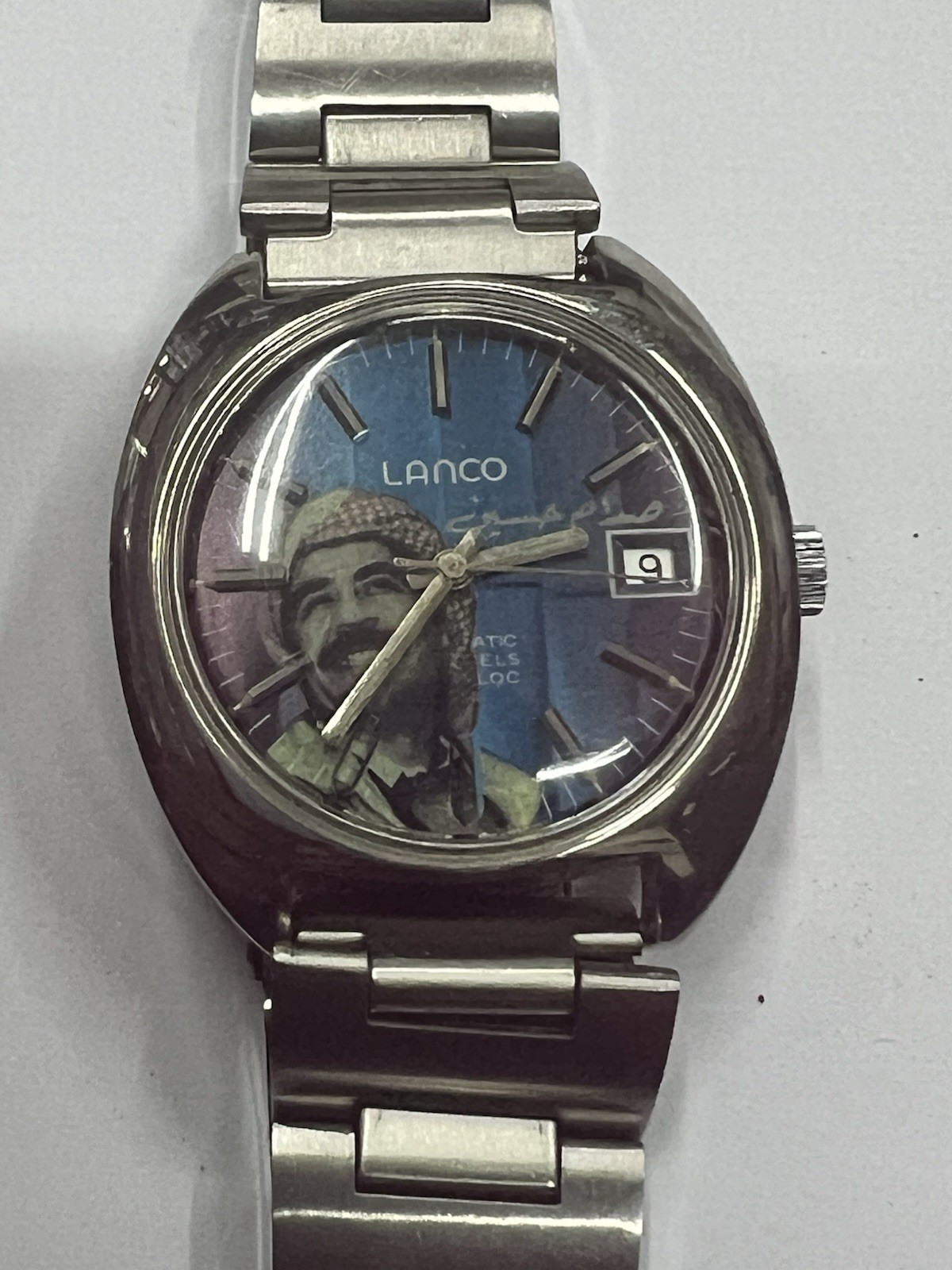 Lanco Present Saddam Hussein Iraq Gorgeous And Rare Dial Automatic