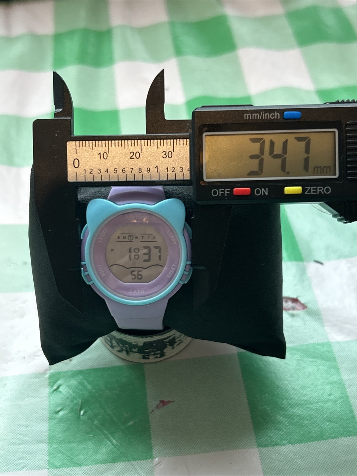 Ayybboo Purple And Blue Cat Kids Digital Watch
