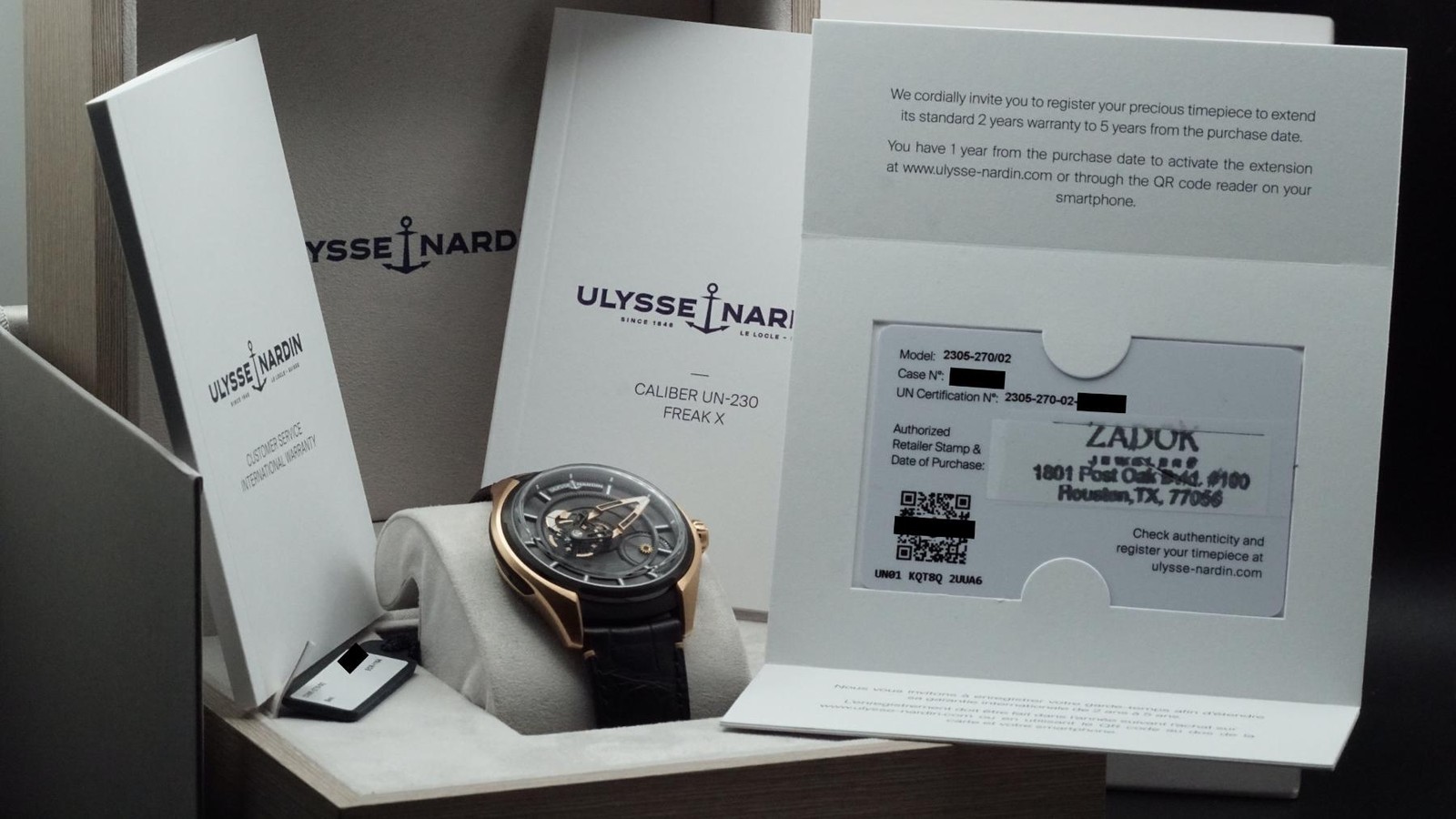 2025 Ulysse Nardin Freak X 2305-270/02 43mm
