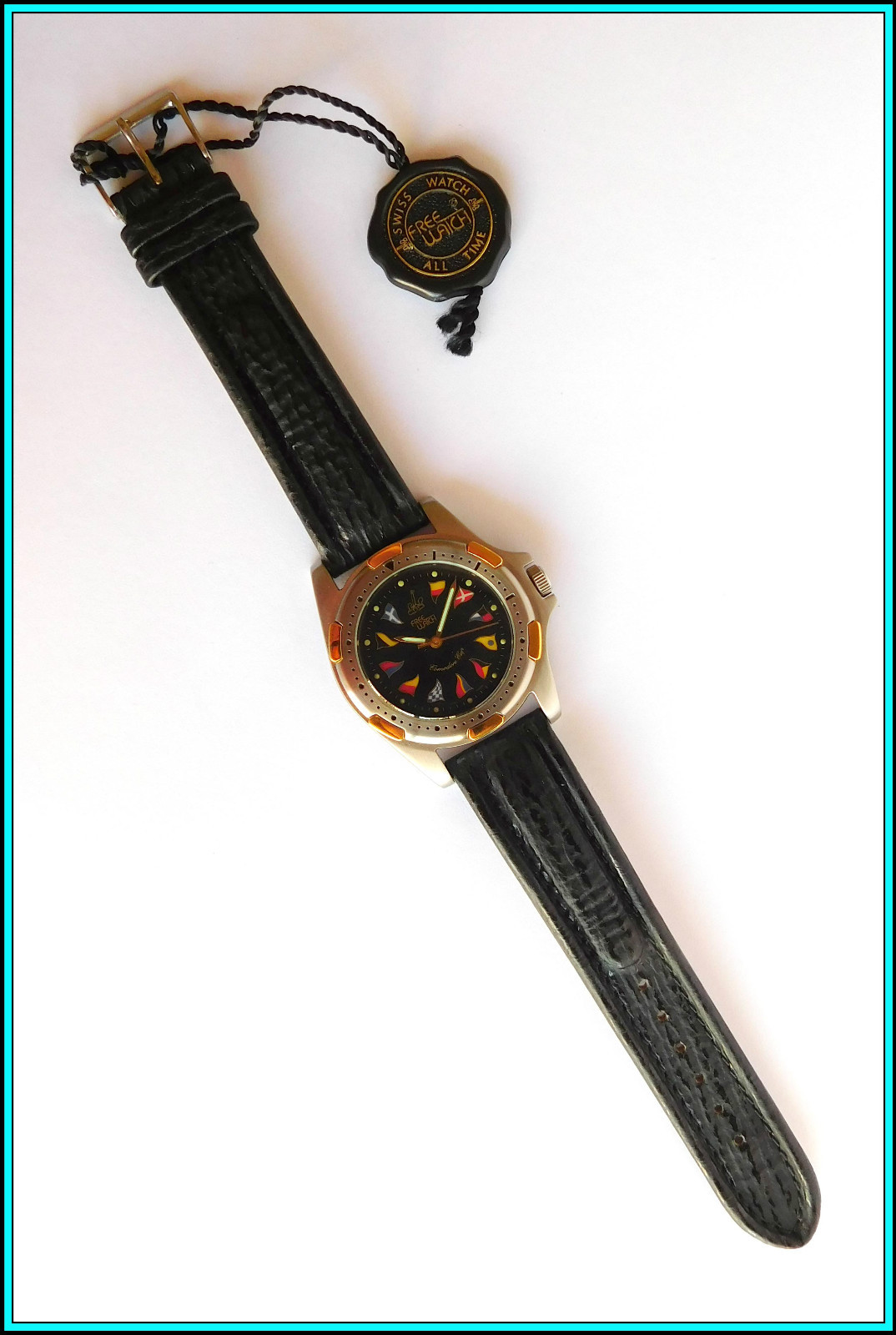 NEW OLD STOCK – Free Watch QUARTZ Swiss Made WaterResist 10 ATM – SCREW CROWN