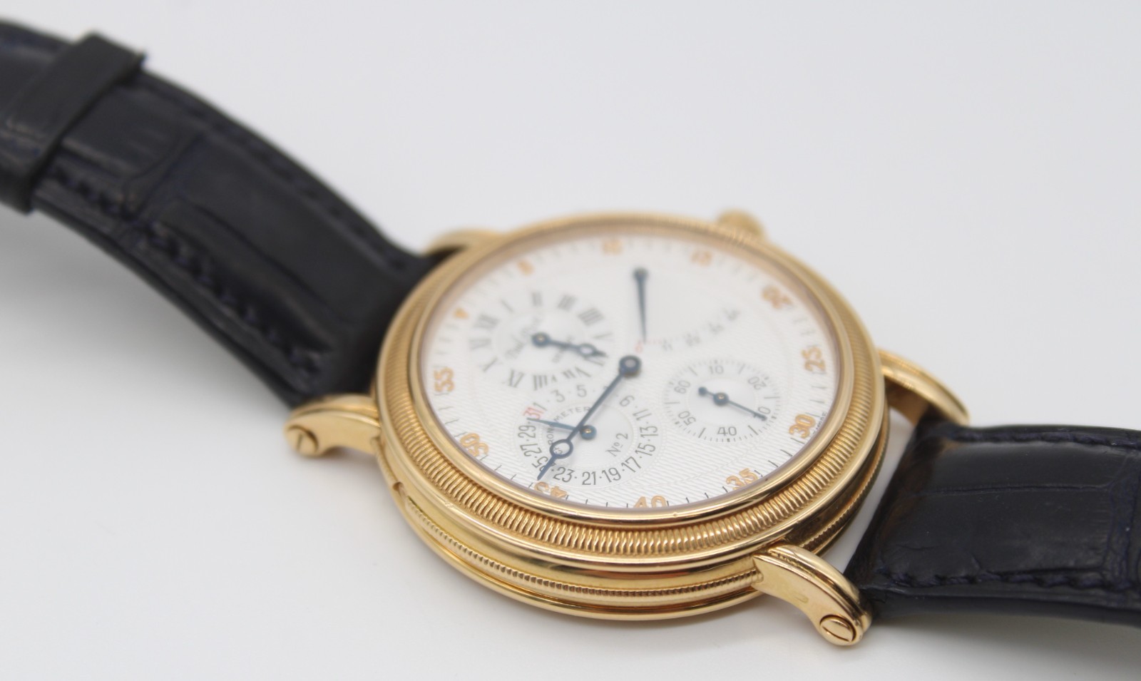 Paul Picot Atelier Regulator 39mm 18K Gold Automatic Date Power Reserve REF 2241