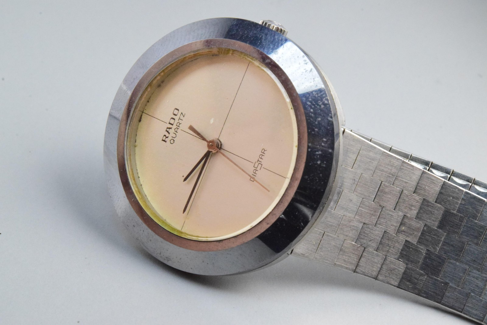 Vintage watch Rado Diastar Gray Men Quartz Round 36mm