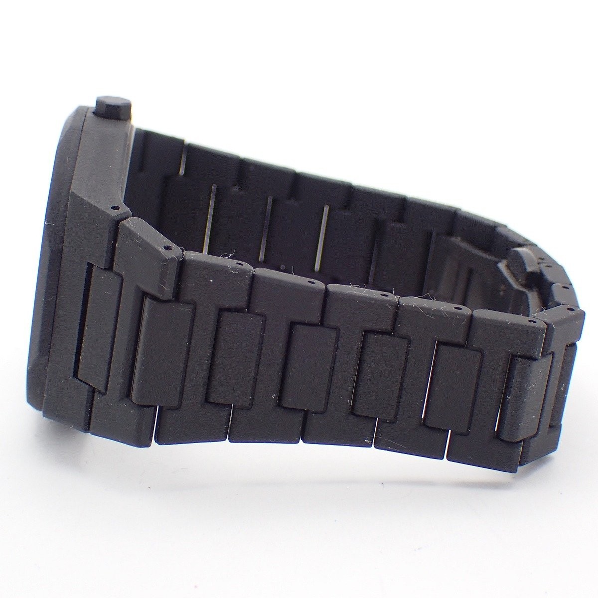 D1 MILANO Polycarbonate Quartz Wristwatch Black with Genuine Strap Used