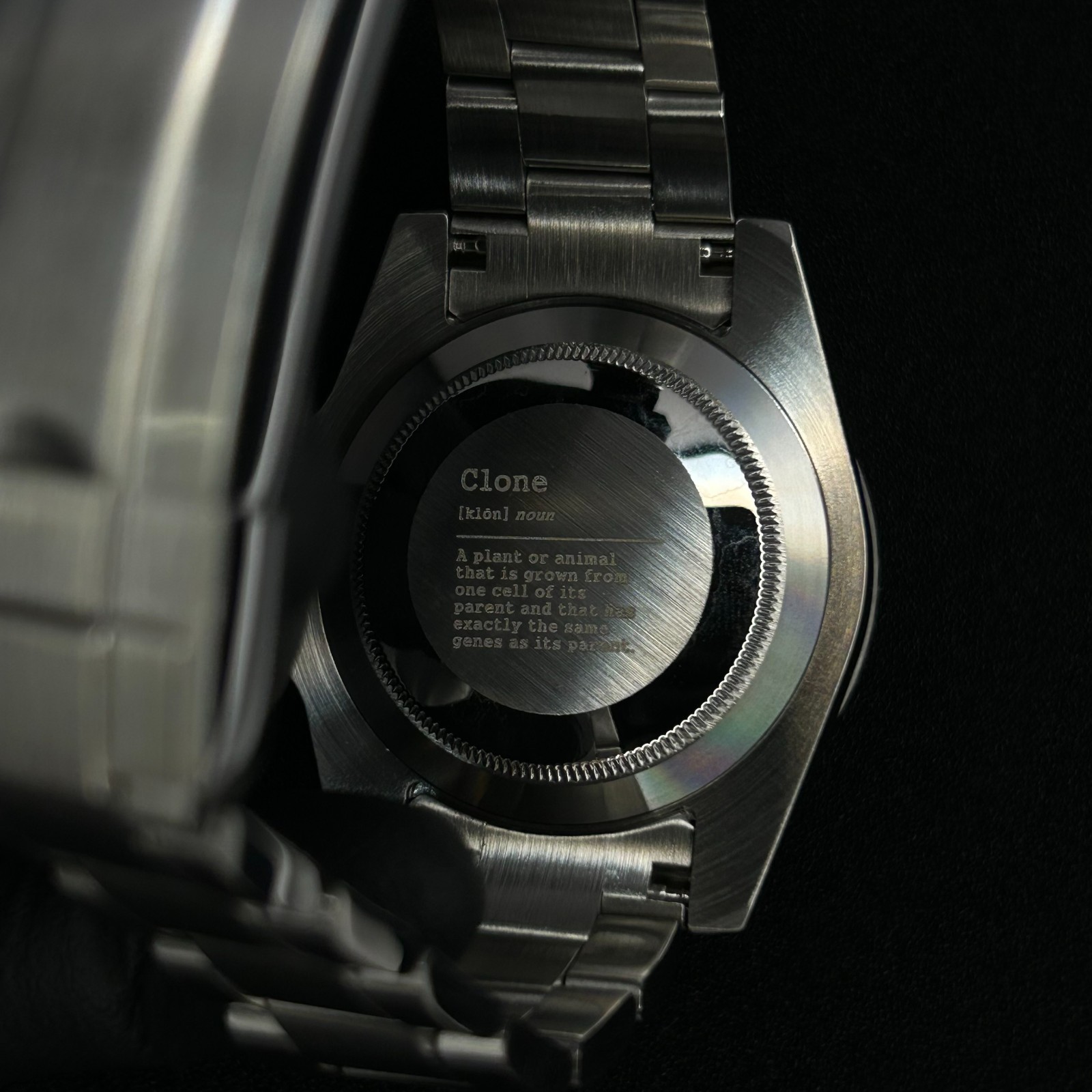 CLONE 40mm black submarine dive watch style NH35 automatic movement substyle