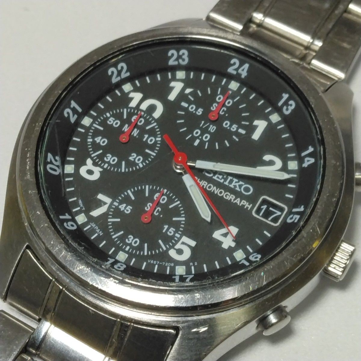 Rare Overseas Import Model SEIKO Sports Chronograph V657 7110 SNDB31P1 1 10 Seco
