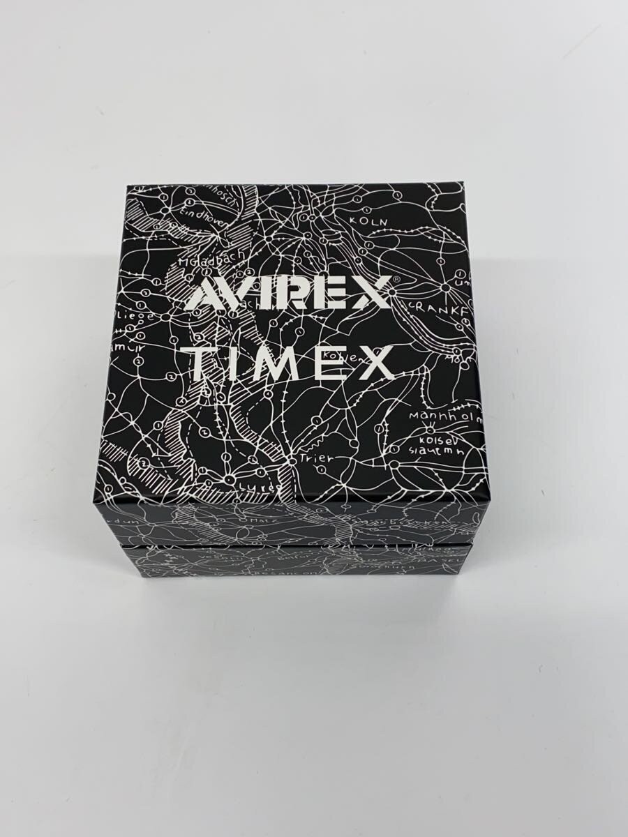 TIMEX AVIREX Quartz Watch Analog Leather BLK BLK 783 5973002