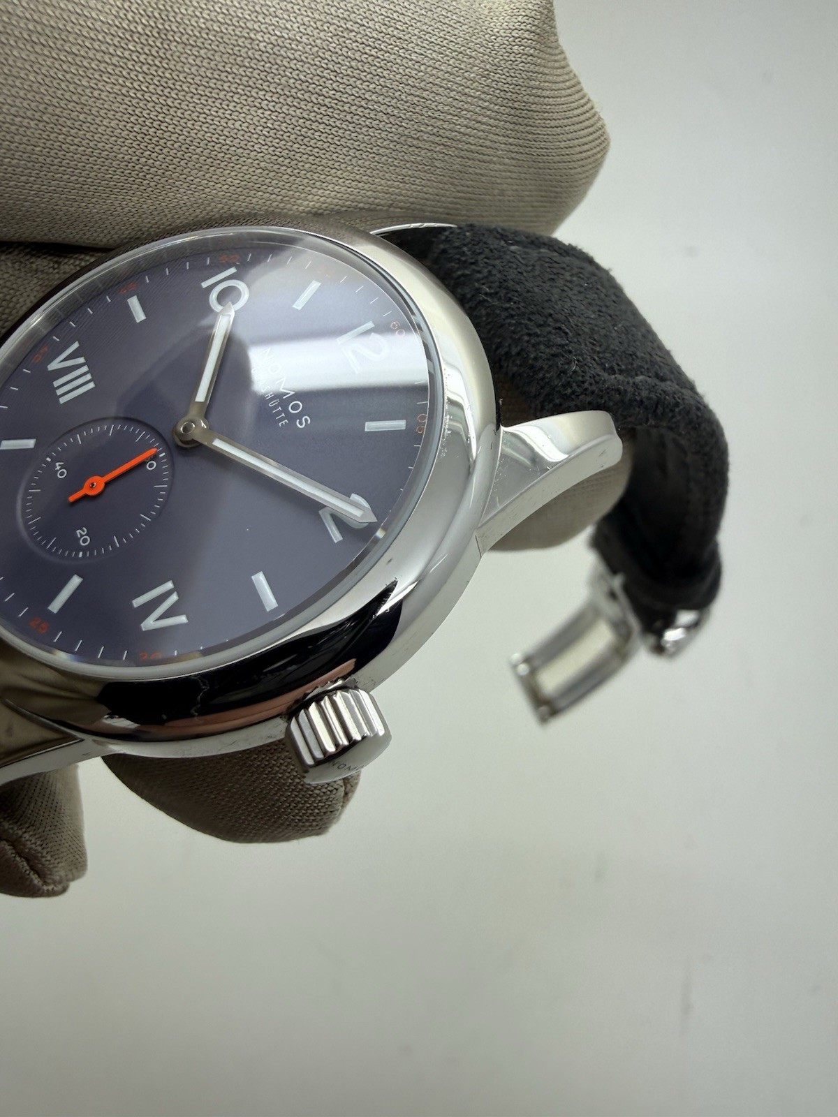 2025 Nomos Club Campus Blue Purple 36mm Stainless Steel Manual Watch 713 B+P