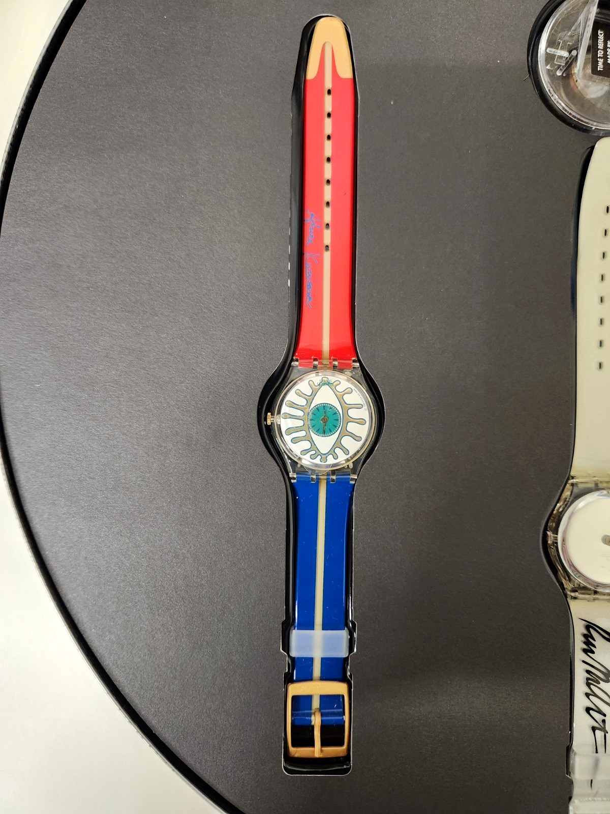 Swatch 100 Years of Cinema 1895-1995 Anniversary 3-Piece Set, Needs Batteries