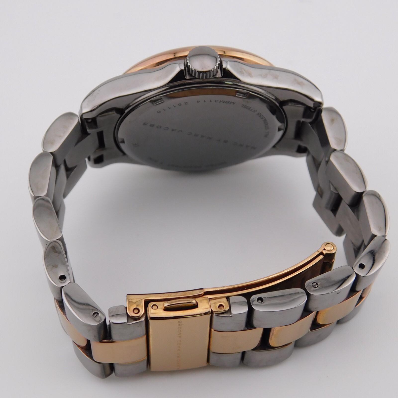 MARC by MARC JACOBS MBM3114 All St. Steel Women’s Watch Sz. 6 1/4″ New Battery