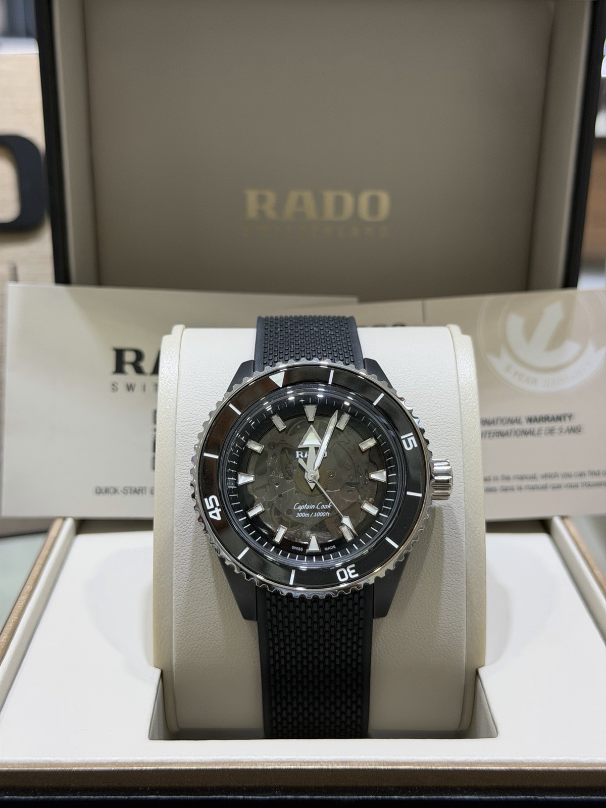 New Rado Captain Cook 43MM Automatic Black Dial Men’s Watch R32127156