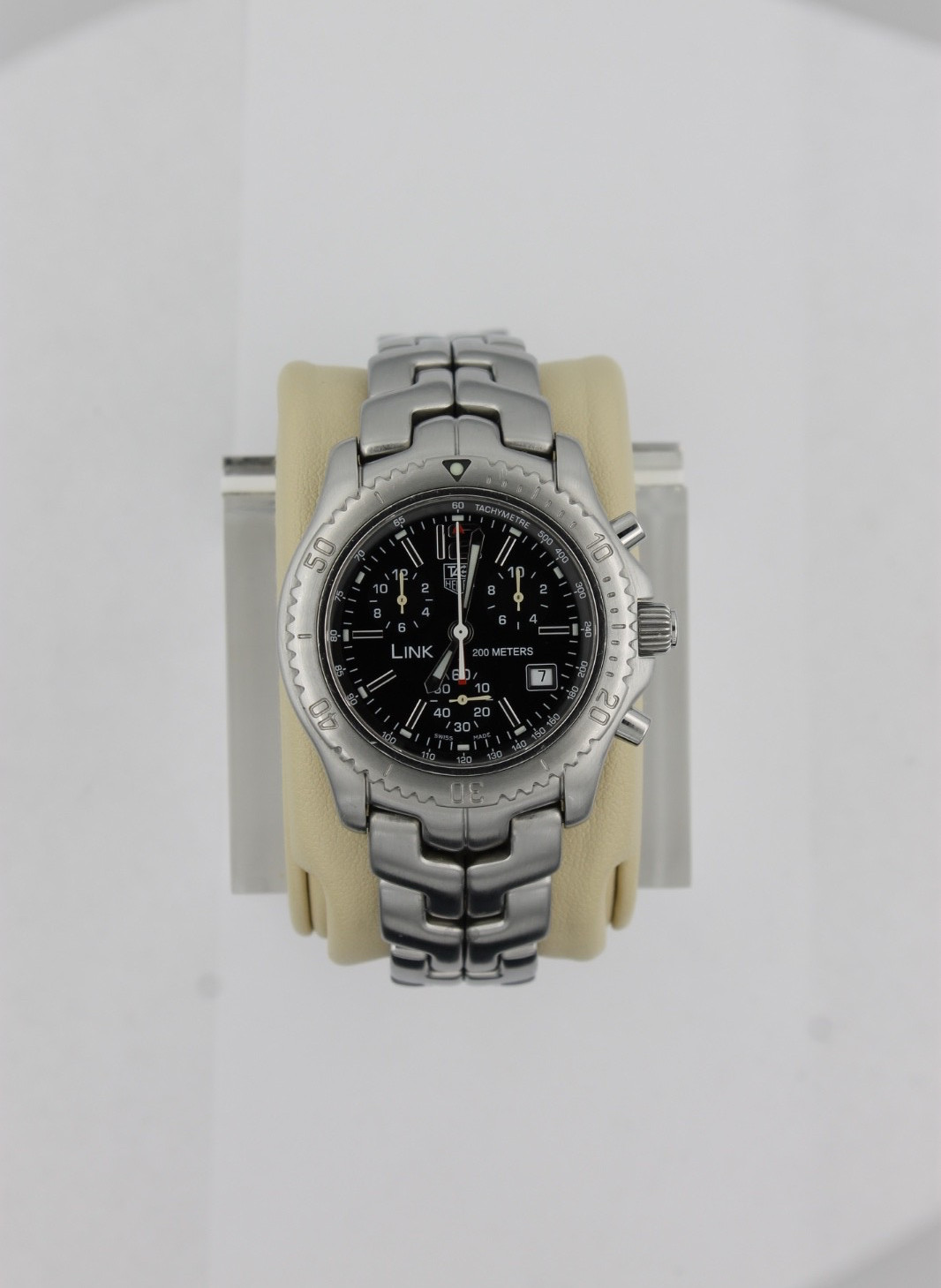 TAG Heuer CT1111.BA0550 Mens Link Chronograph Watch Black Silver Jason Bourne