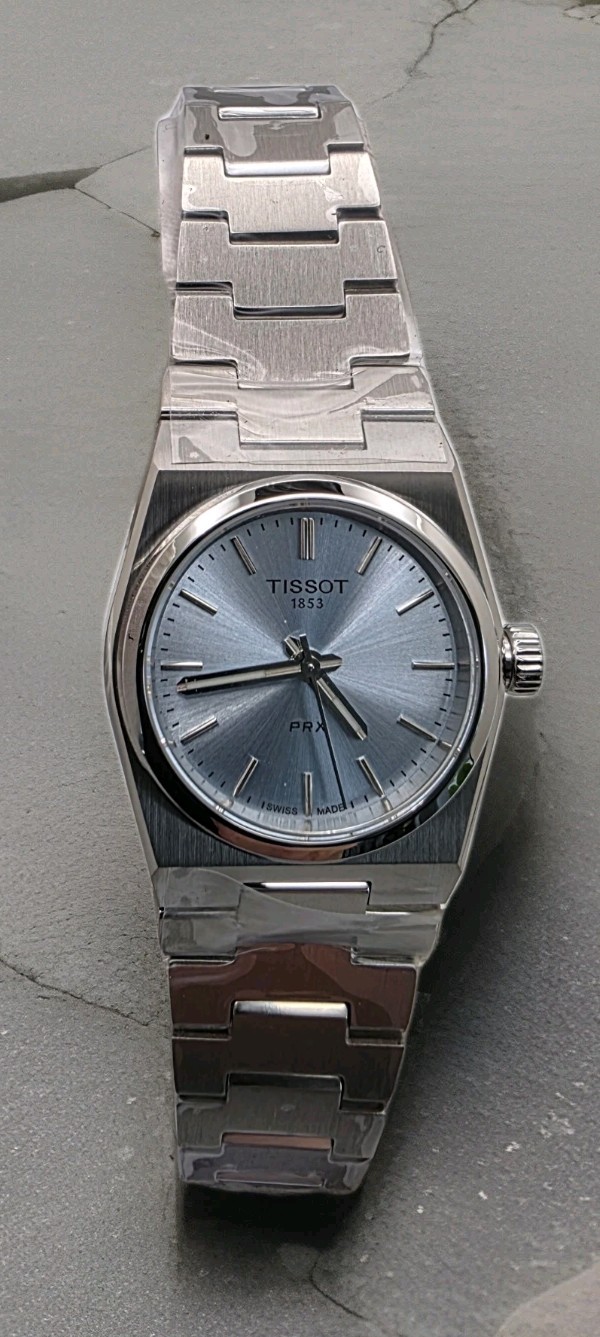 New Tissot PRX Quartz 25mm Ice Blue Dial Steel Women’s Watch T137.010.11.351.00
