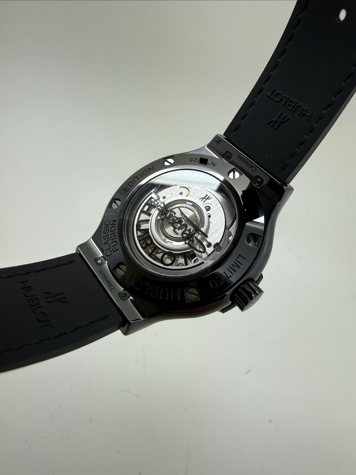 2020 Hublot Classic Fusion Ceramic Titanium 38mm Watch 565.CX.8900.VR.CZD19 B+P