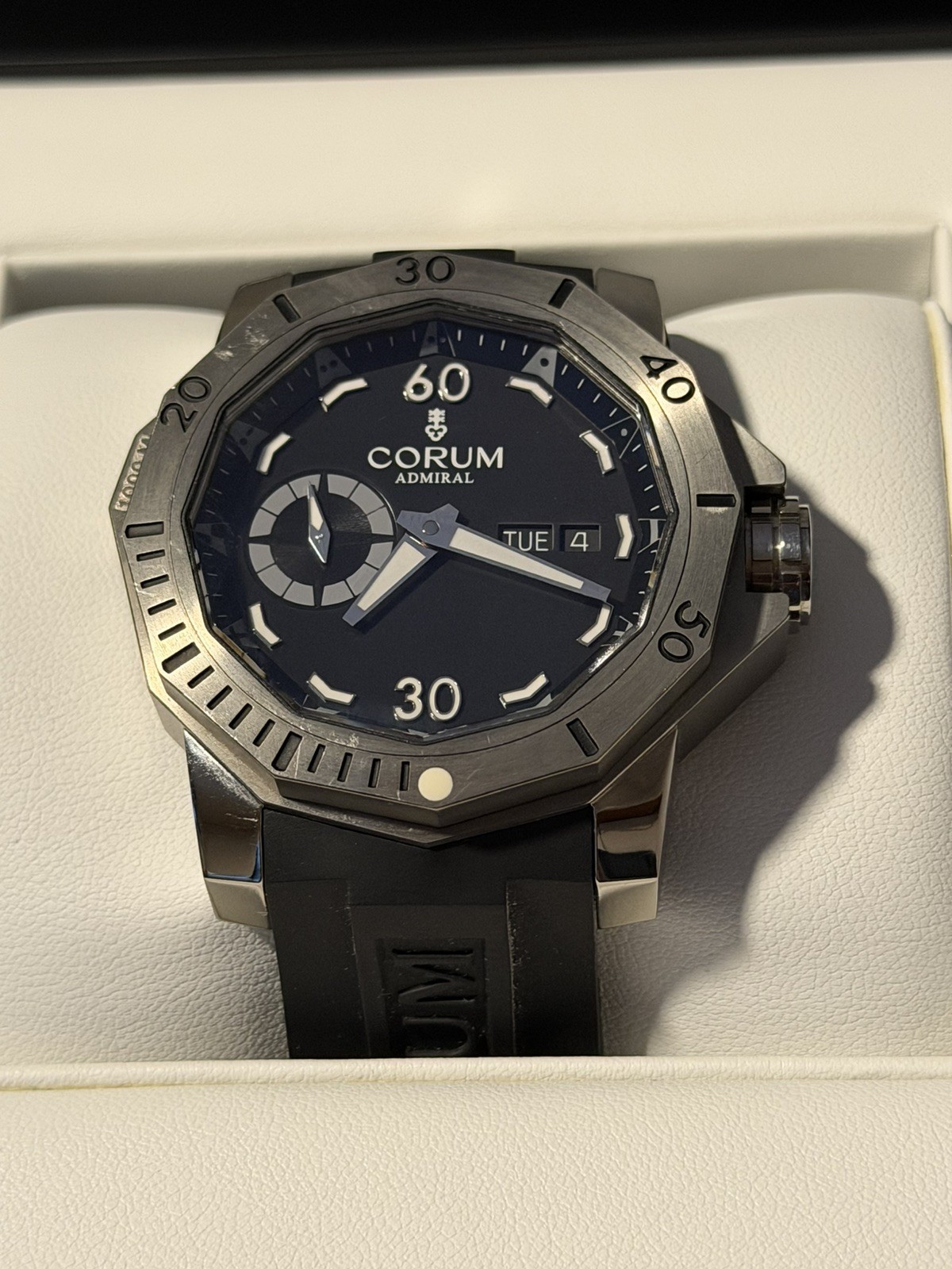 Corum Admiral’s Cup Deep Hull Automatic Black Dial Men’s Swiss Made Dive Watch