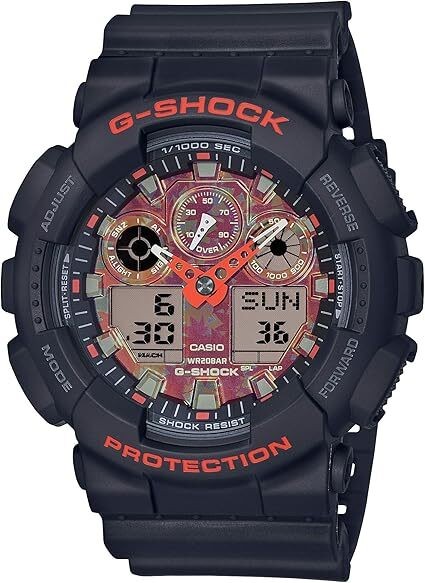 [New] Casio G-Shock Kyo Momiji Color GA-100TAL-1AJR Black x Orange Maple for