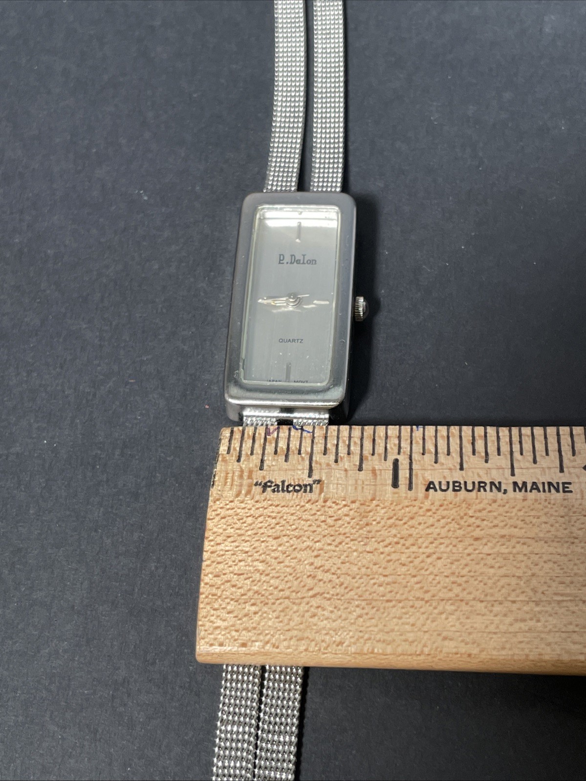 Vintage Paris Delon Watch Stainless Steel Mesh Dual Band Japan Mov New Battery