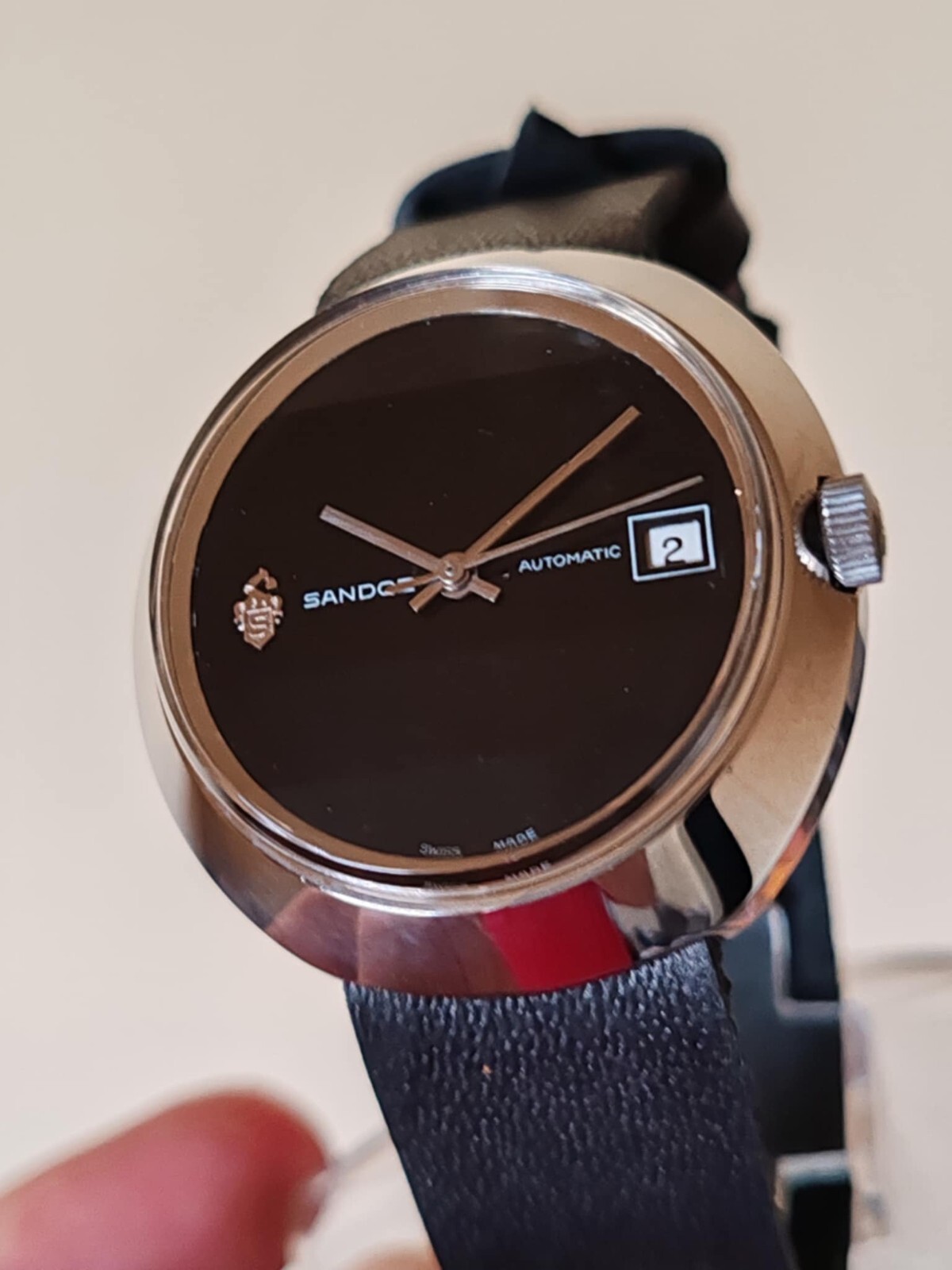 Sandoz Automatic vintage – Rare Black Dial