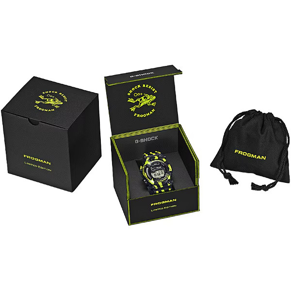 Casio G-SHOCK GW 8200TPF 1JR Frogman Tough Solar Black Light Green from Japan