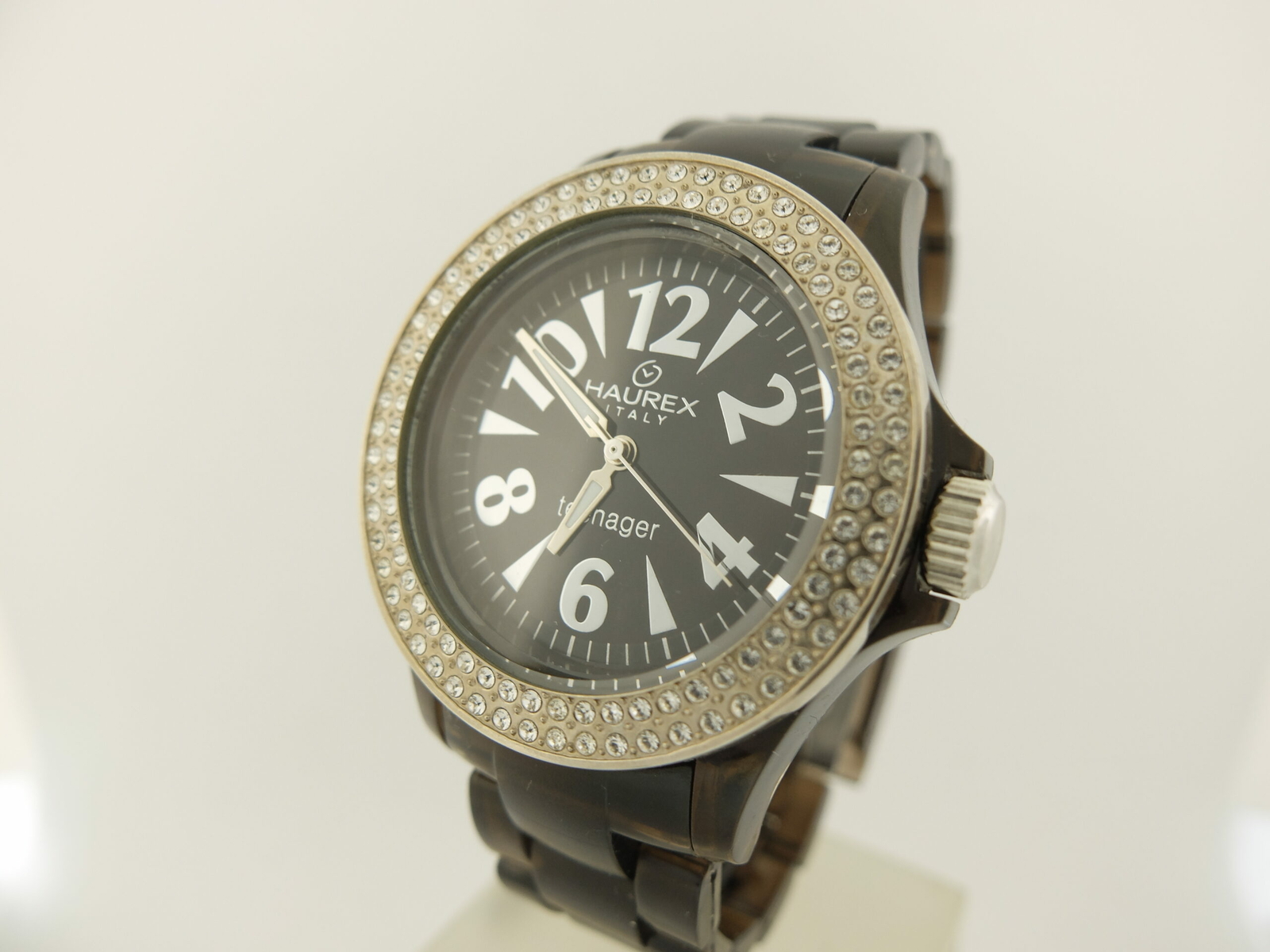 Watch Chronograph Haurex Italy Teenager 77246DNM Polycarbonate Women’s Quartz