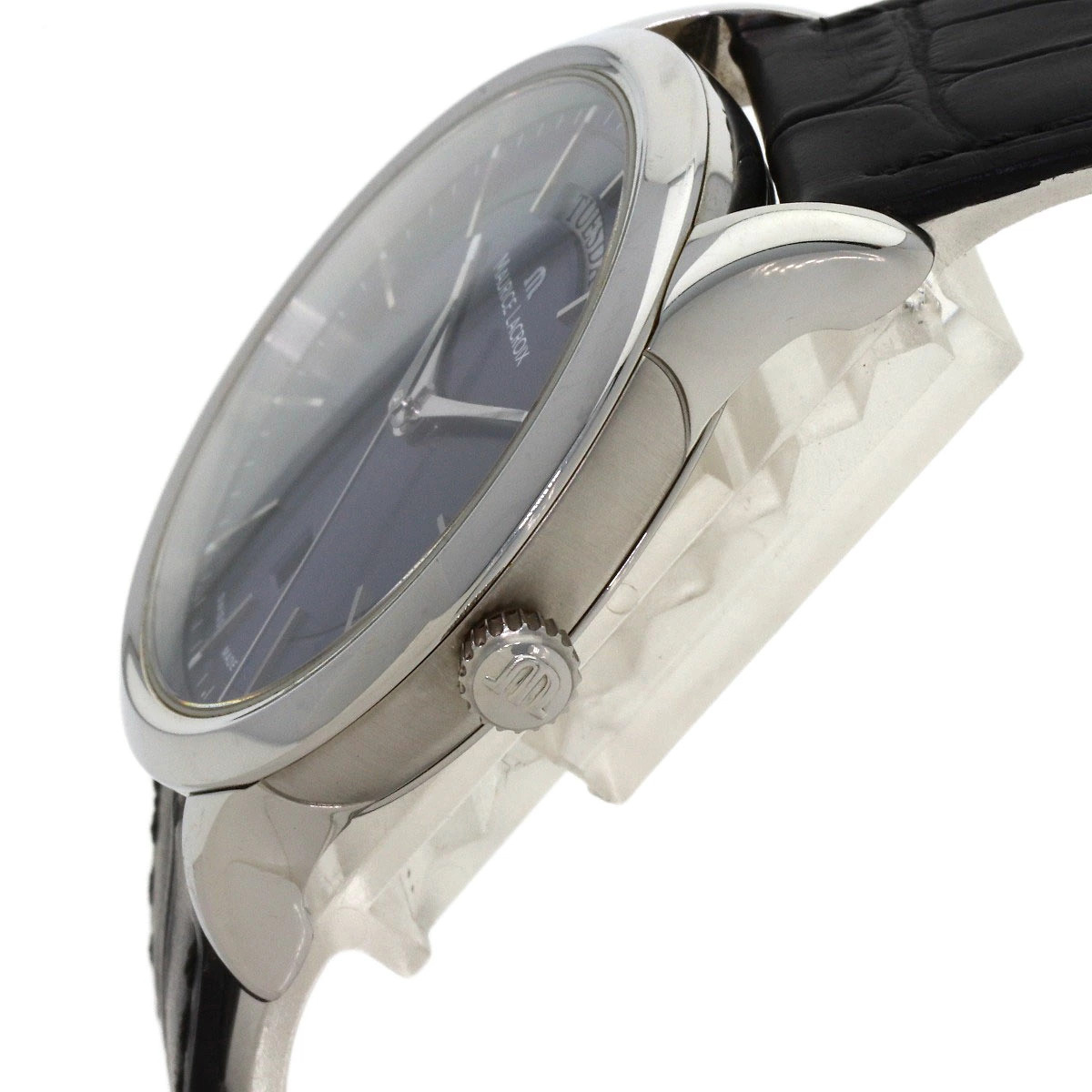 [B1R] Maurice Lacroix Le Classique Stainless Leather Men’s Watch [g3v]